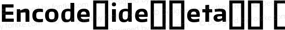 EncodeWide-Beta26 700 Bold Regular