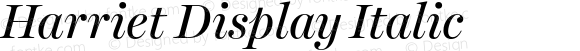 HarrietDisplay-Italic