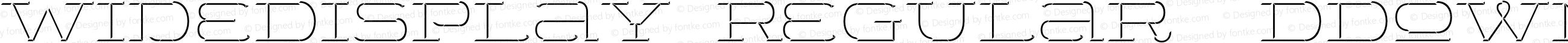 WideDisplay Regular 3DDown
