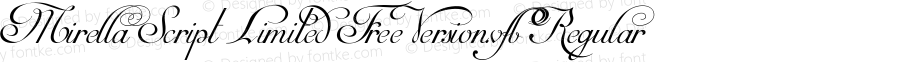 Mirella Script Limited Free Version.vfb