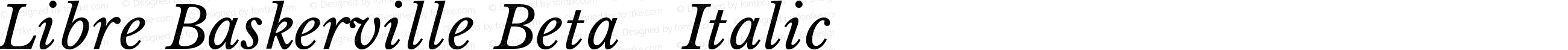 Libre Baskerville Beta32 Italic