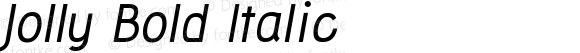 Jolly Bold Italic