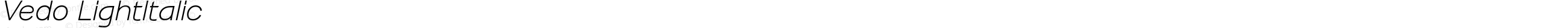 Vedo LightItalic