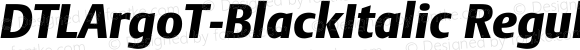 DTLArgoT-BlackItalic