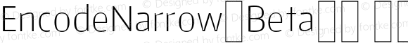 EncodeNarrow-Beta30 200 ExtraLight Regular