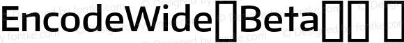 EncodeWide-Beta33 600 SemiBold