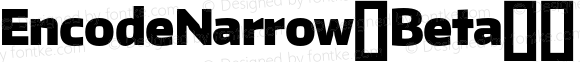 EncodeNarrow-Beta33 900 Black Regular