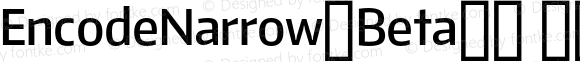 EncodeNarrow-Beta33 600 SmBold Regular