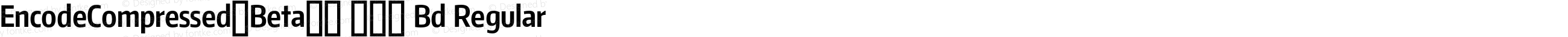 EncodeCompressed-Beta33 700 Bold
