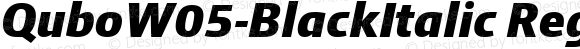 QuboW05-BlackItalic Regular
