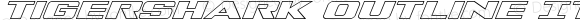 Tigershark Outline Italic Italic Version 1.0; 2013