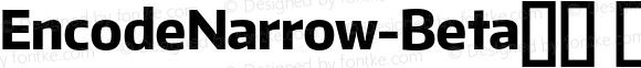 EncodeNarrow-Beta36 800 ExBold Regular