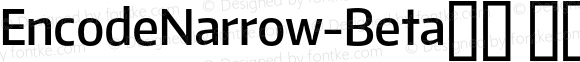 EncodeNarrow-Beta36 600 SmBold Regular