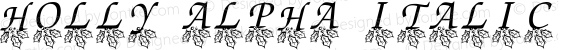 Holly Alpha Italic