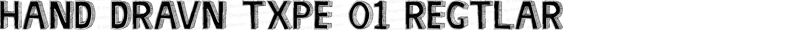 Hand Drawn Type 01 Regular