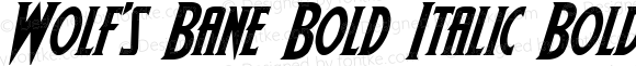 Wolf's Bane Bold Italic Bold Italic