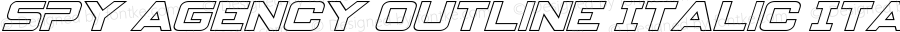 Spy Agency Outline Italic