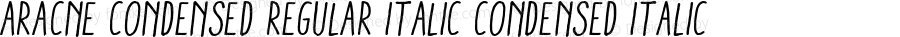 AracneCondensedRegularItalic