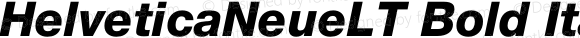 HelveticaNeueLT Bold Italic