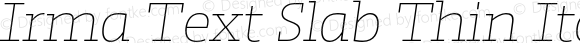 Irma Text Slab Thin Italic