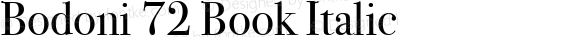 Bodoni 72 Book Italic