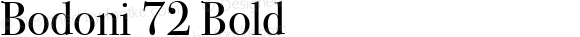 Bodoni 72 Bold