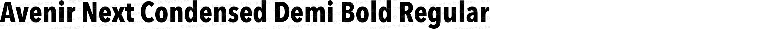 Avenir Next Condensed Demi Bold Regular