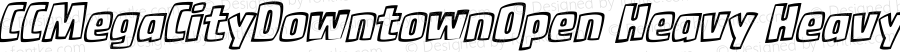 CCMegaCityDowntownOpen Heavy Italic