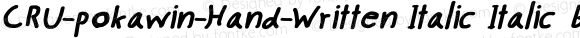 CRU-pokawin-Hand-Written Italic Italic bold