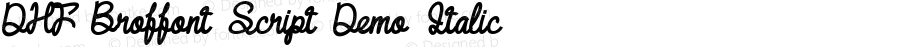 DHF Broffont Script Demo Italic