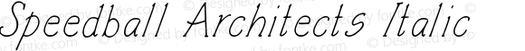 Speedball Architects Italic Version 2.00 February 9, 2013