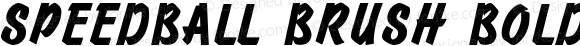 Speedball Brush Bold Italic