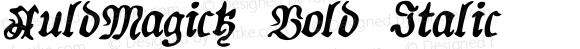 AuldMagick Bold Italic