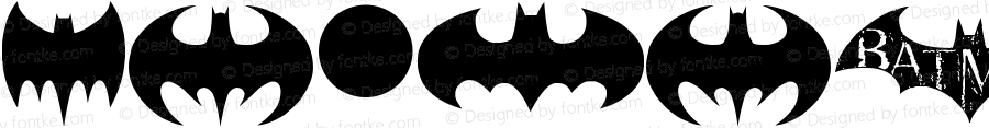 Batman Evolution Logo Font Regular Version 1.00 January 24, 2013, GERSAN BORGE, lz3110g@hotmail.com