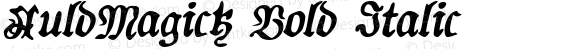 AuldMagick Bold Italic