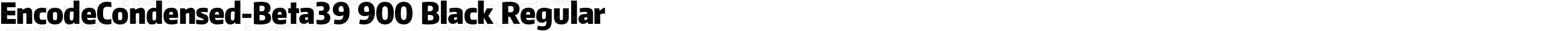 EncodeCondensed-Beta39 900 Black