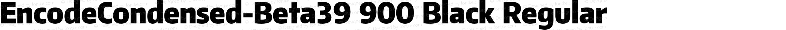 EncodeCondensed-Beta39 900 Black