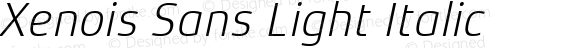 Xenois Sans Light Italic