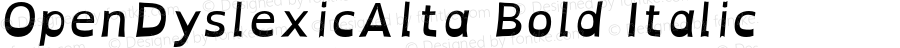 OpenDyslexicAlta Bold Italic