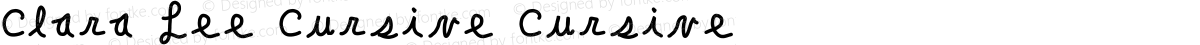 Clara Lee Cursive Cursive