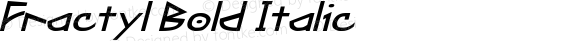 Fractyl Bold Italic