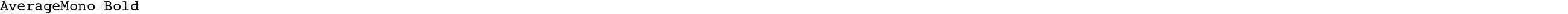 AverageMono Bold