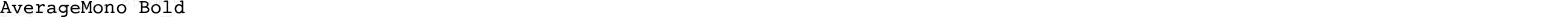 AverageMono Bold
