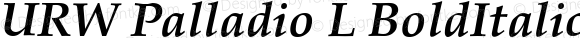 URW Palladio L Bold Italic