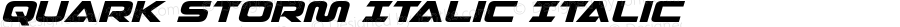 Quark Storm Italic Italic Version 1.0; 2013