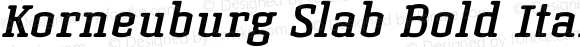 Korneuburg Slab Bold Italic