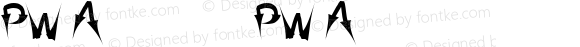 PW Arrow font PW Arrow font