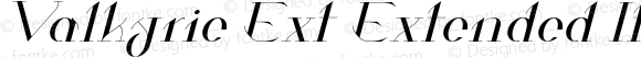 Valkyrie Ext Extended Italic