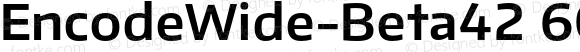 EncodeWide-Beta42 600 SemiBold Regular