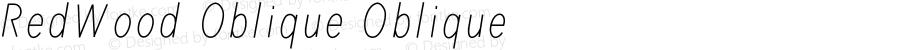 RedWood Oblique Oblique
